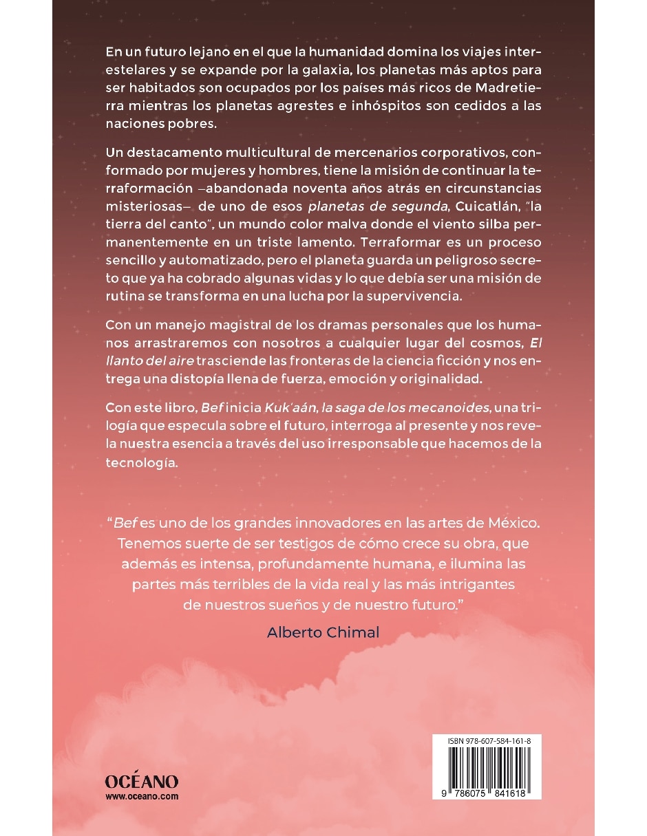 Libro El Llanto Del Aire de Bernanrdo Fernández BEF 2