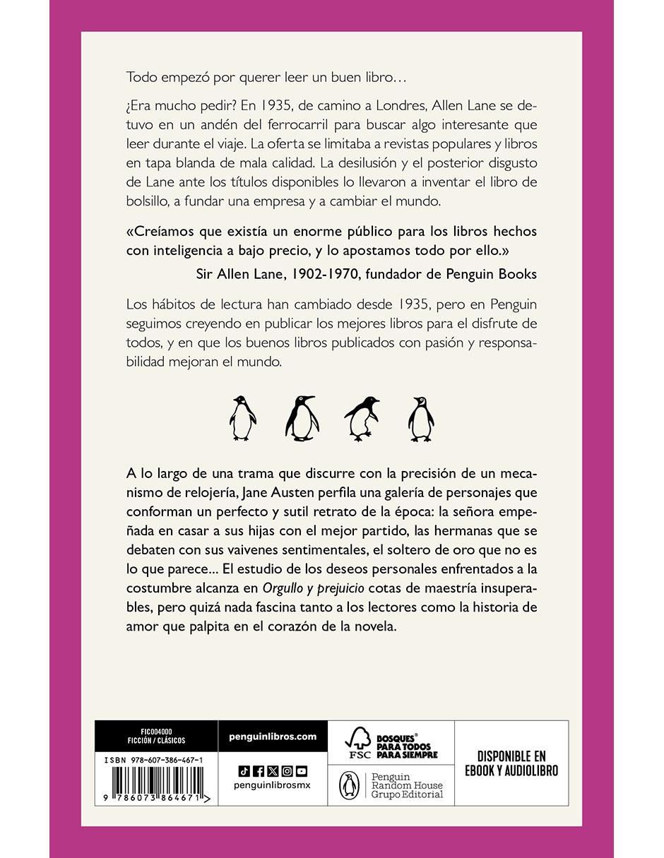 Libro orgullo y prejuicio de jane austen / ana maría de la fuente rodríguez