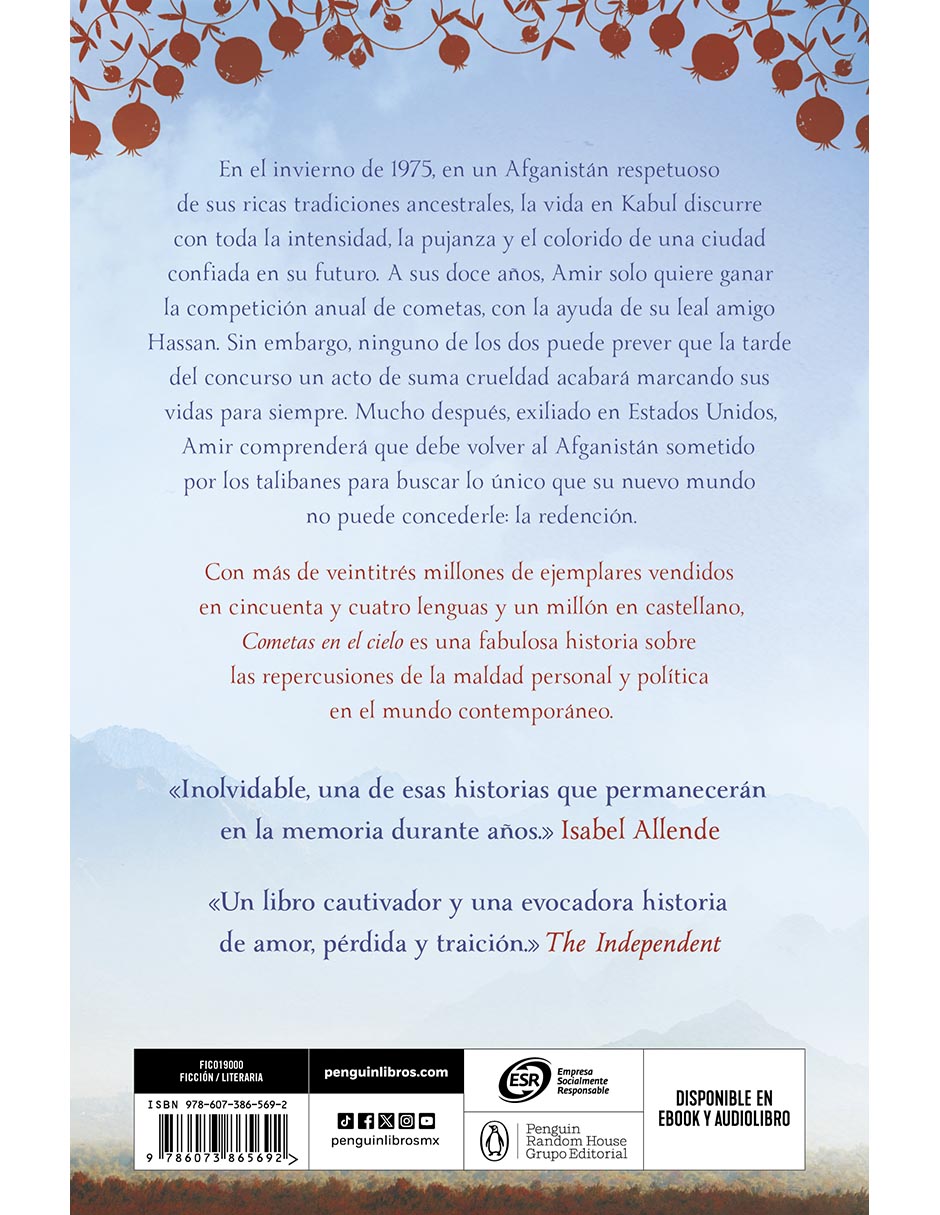 Libro Cometas en el cielo De Khaled Hosseini / Isabel Murillo Fort