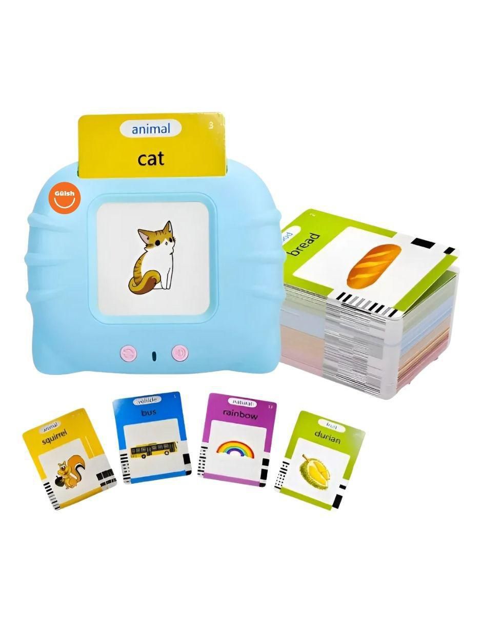 Tarjetas educativas lector de aprendizaje bilingüe Güish