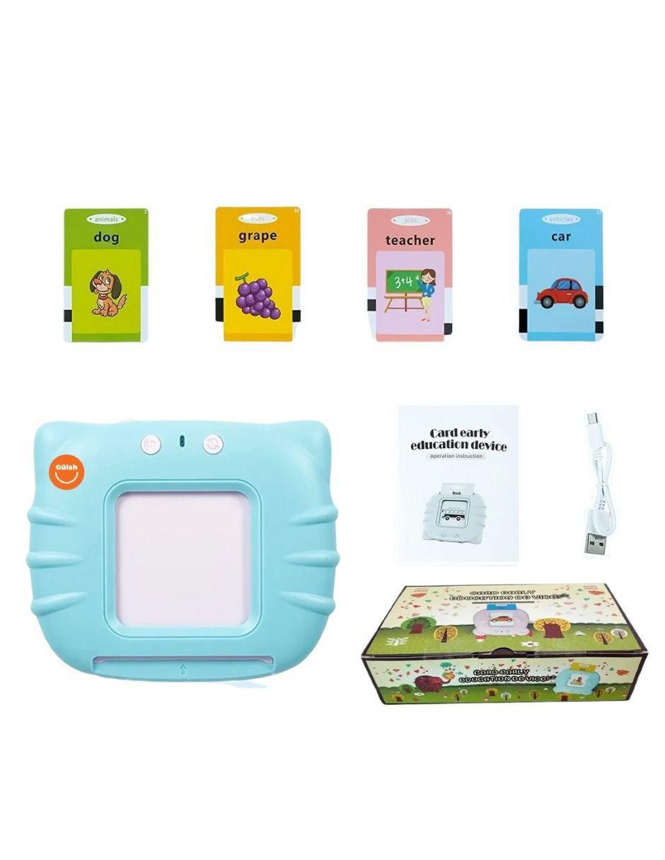 Tarjetas educativas lector de aprendizaje bilingüe Güish