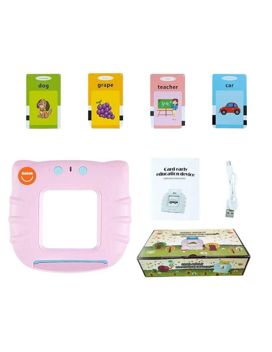 Tarjetas educativas lector de aprendizaje bilingüe Güish