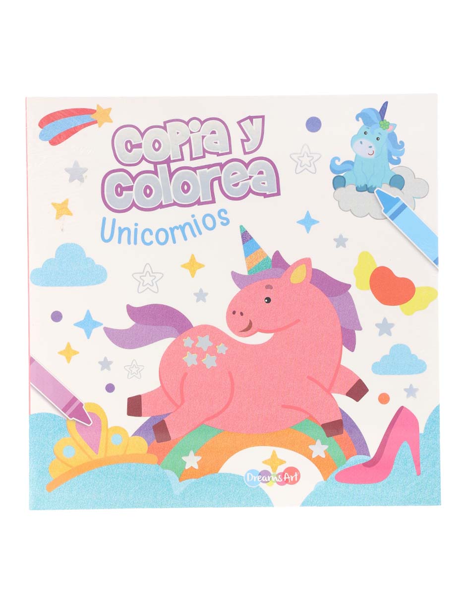 Libro Copia y colorea unicornios de Libro Copia y colorea unicornios de