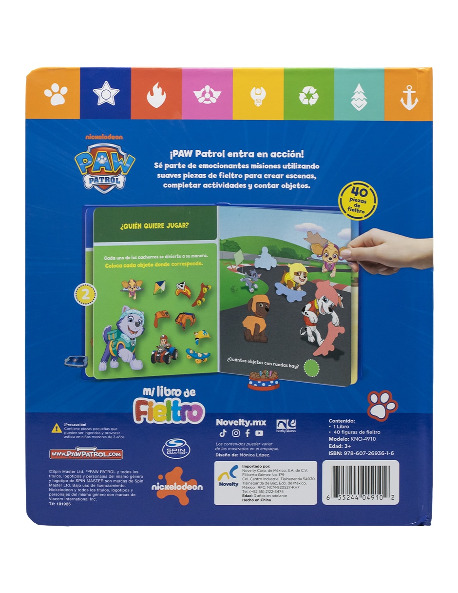 Libro Libro Preescolar de Fieltro de Paw Patrol de Novelty Ediciones 4