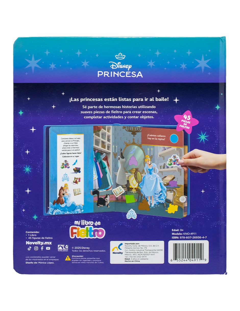 Libro Libro Preescolar de Fieltro Princesas de Novelty Ediciones 4