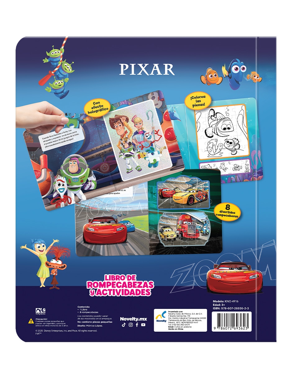 Libro Libro de Actividades con Rompecabezas Pixar de Novelty Ediciones 4