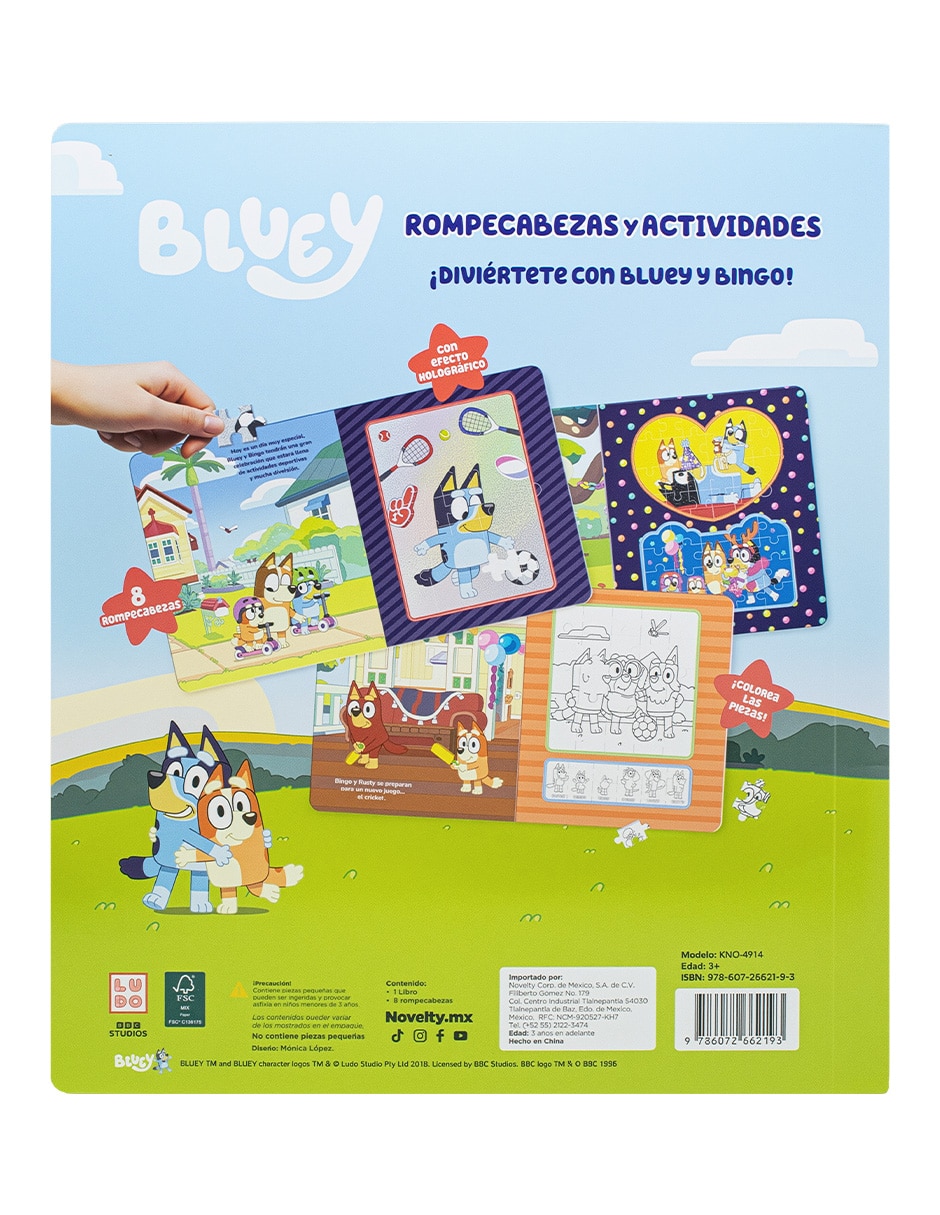 Libro Set de Rompecabezas y Actividades Bluey de Novelty Ediciones 4
