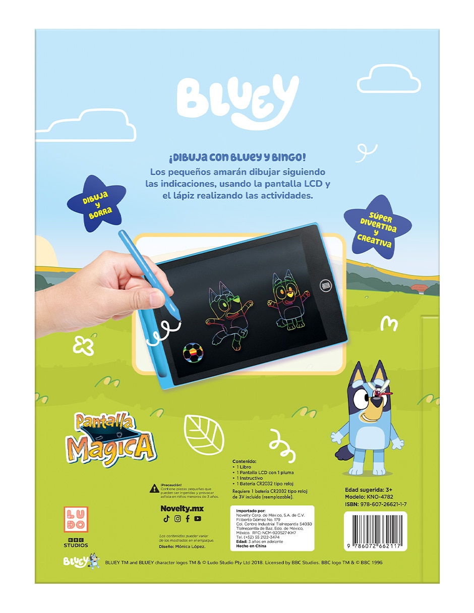 Libro Libro de Actividades con Pantalla Mágica Bluey de Novelty Ediciones 2