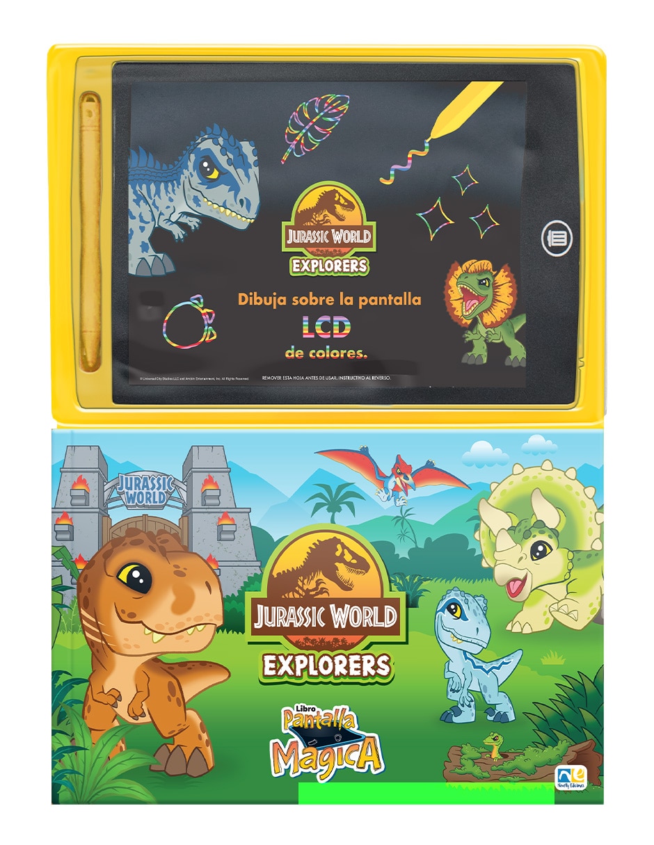 Libro Libro de Actividades con Pantalla Mágica Jurassic Explorers de Novelty Ediciones