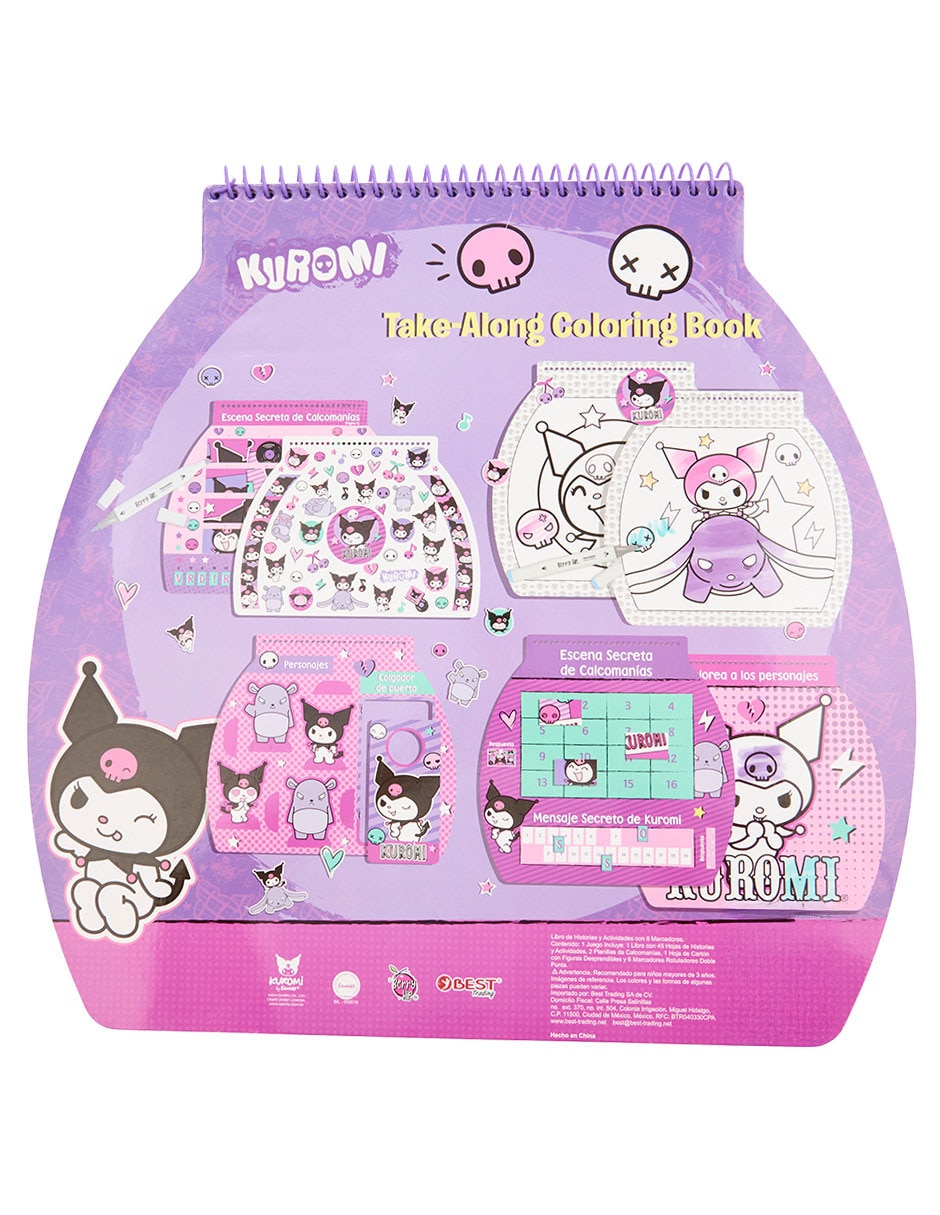 Libro Kuromi Take-Along Coloring Book de Best Trading 2