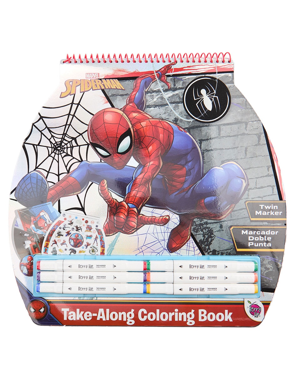 Libro Spider-Man Take-Along Coloring Book de Best Trading