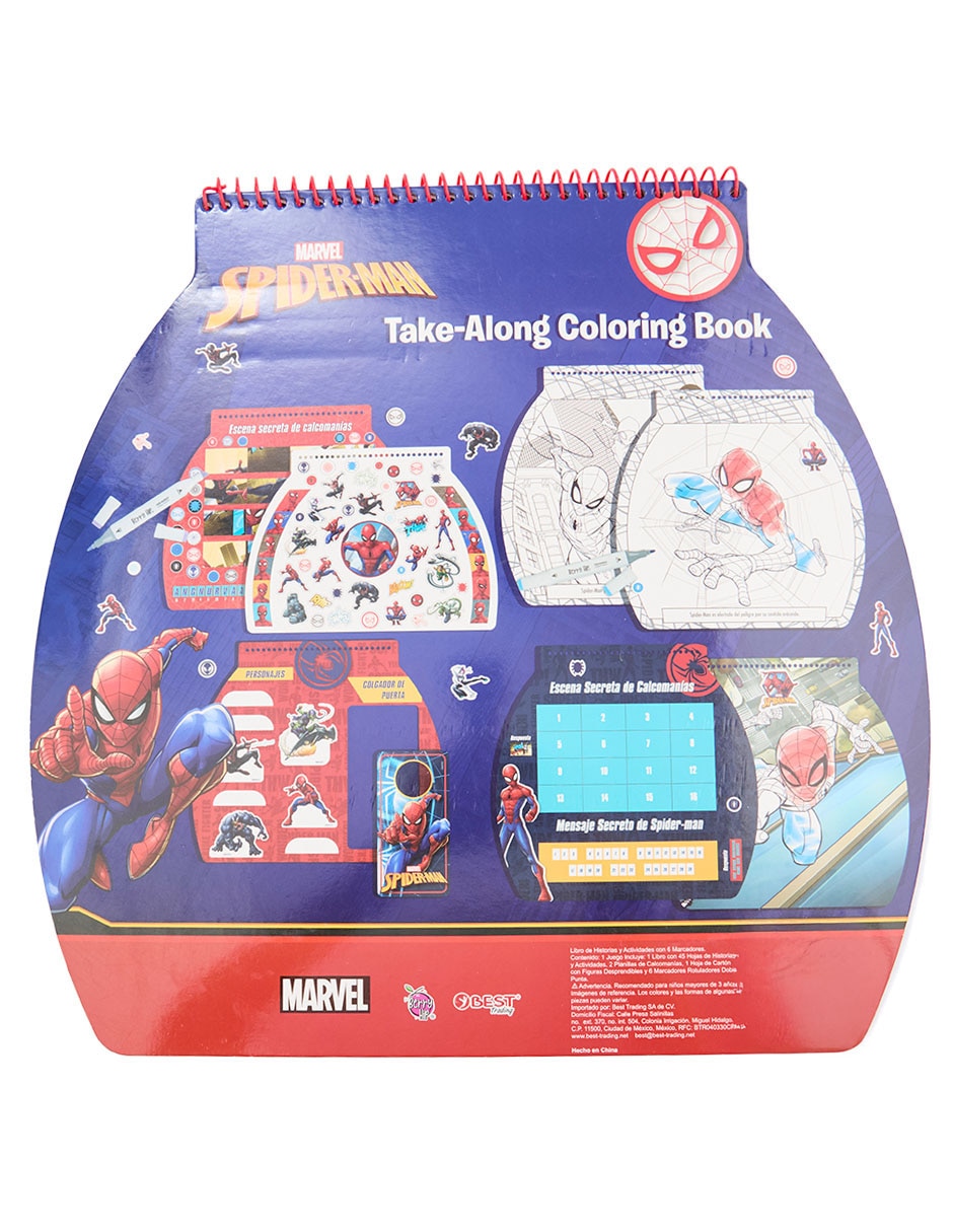 Libro Spider-Man Take-Along Coloring Book de Best Trading 2