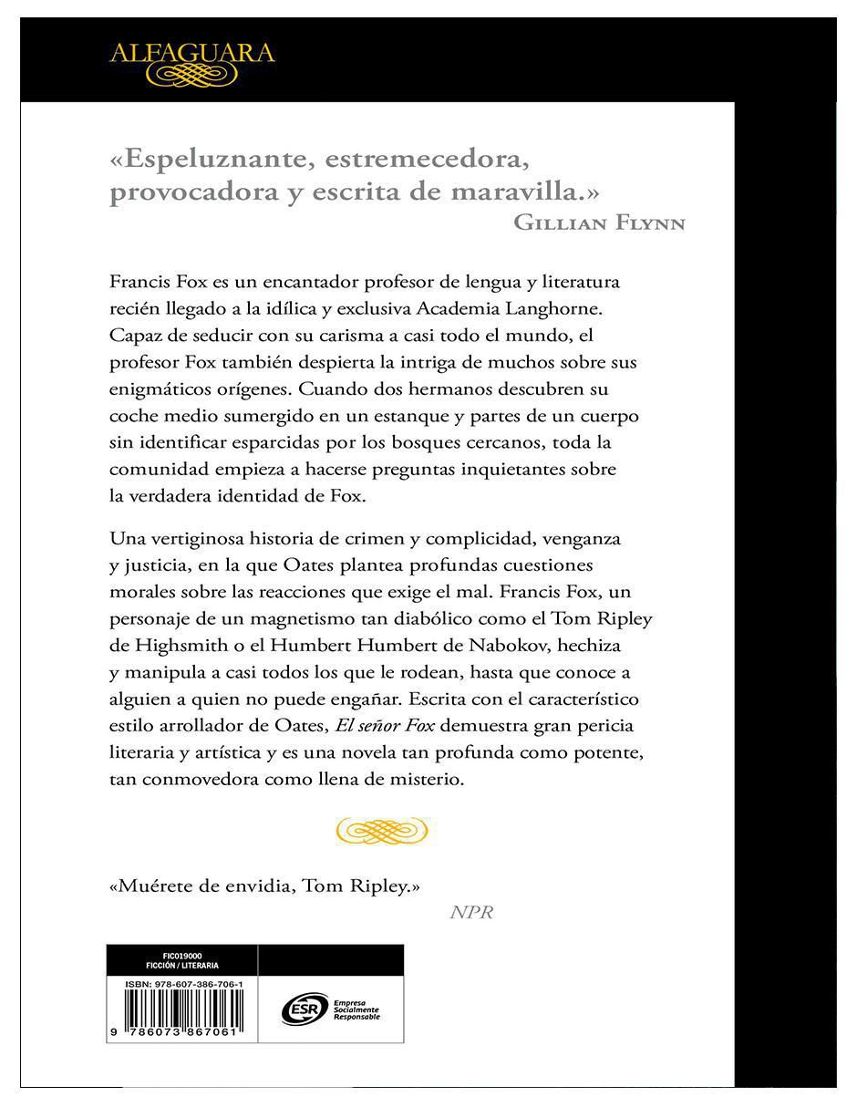 Libro El señor Fox de Joyce Carol Oates 3