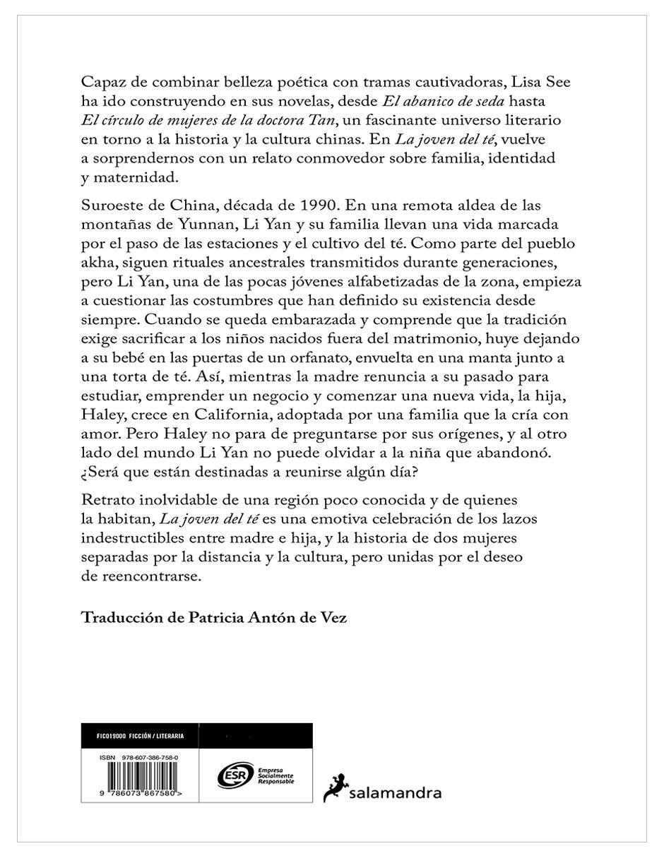 Libro La joven del té de Lisa See