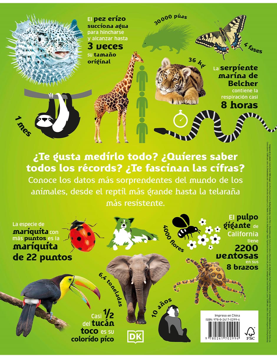 Libro El mundo en números. Animales 2