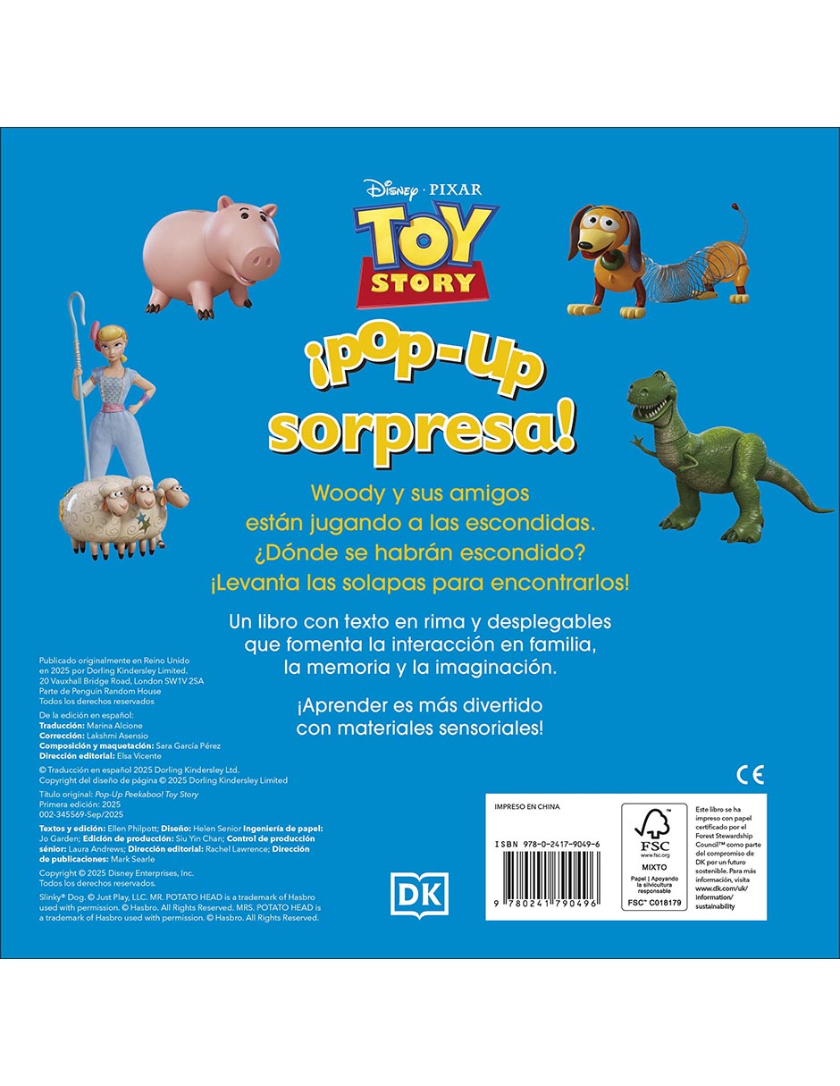 Libro Toy Story ¡pop-up sorpresa! de No aplica 2
