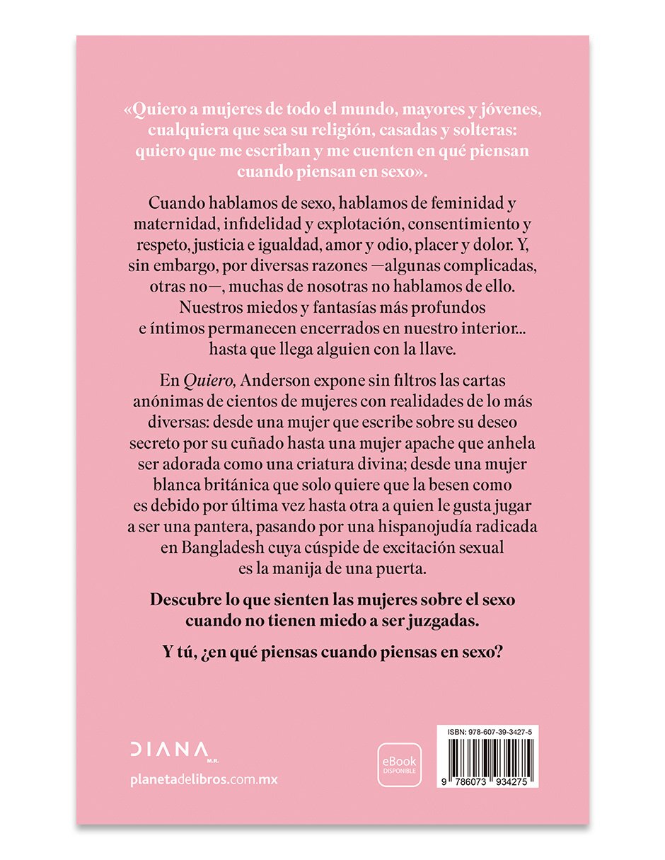 Libro Quiero de Gillian Anderson 2