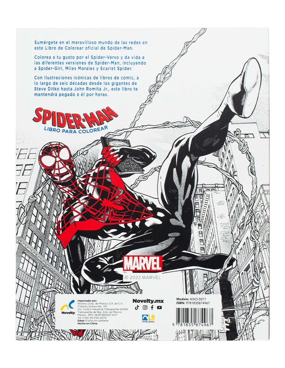 Libro Libro para colorear Spiderman de Ediciones 3