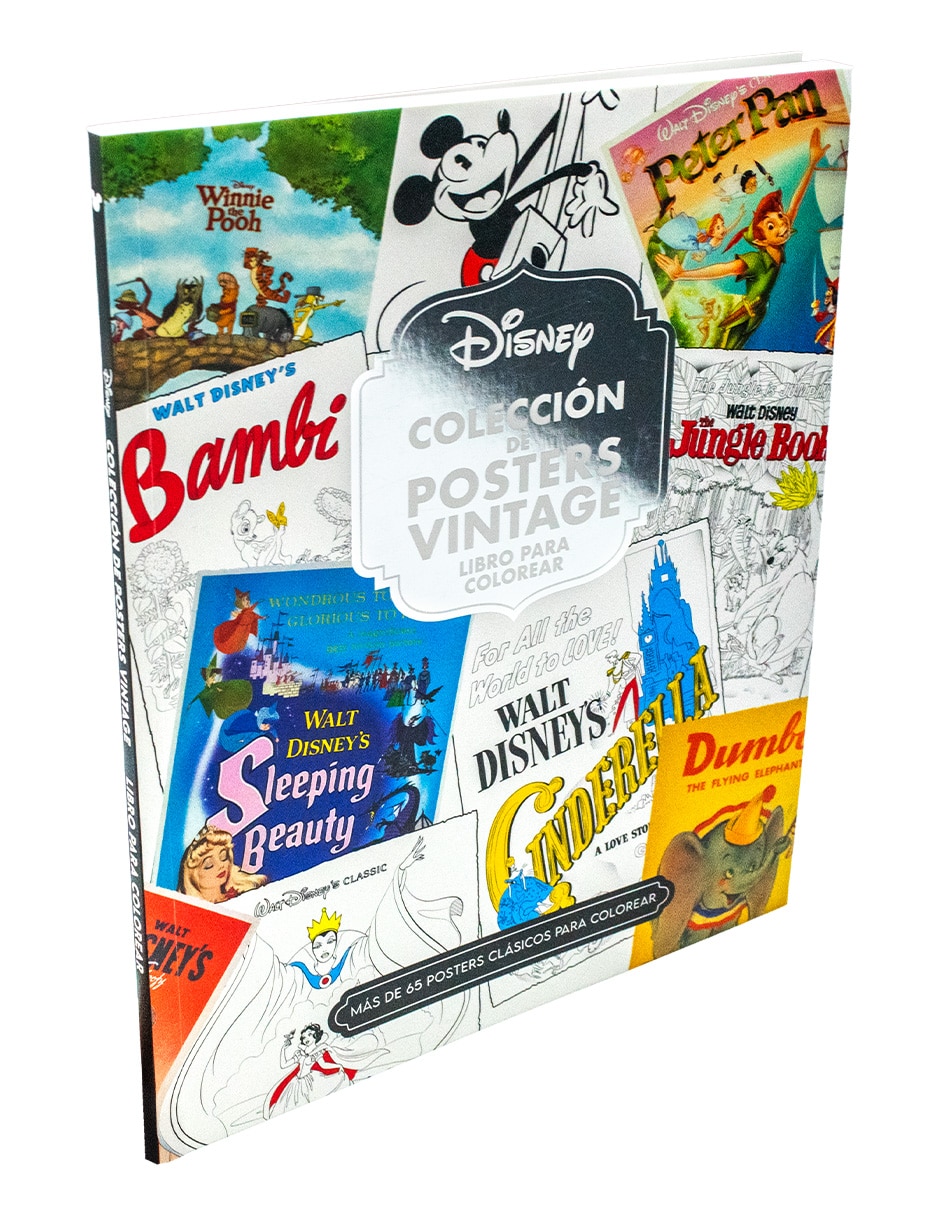 Libro Libro para Colorear Posters Vintage Disney de Ediciones