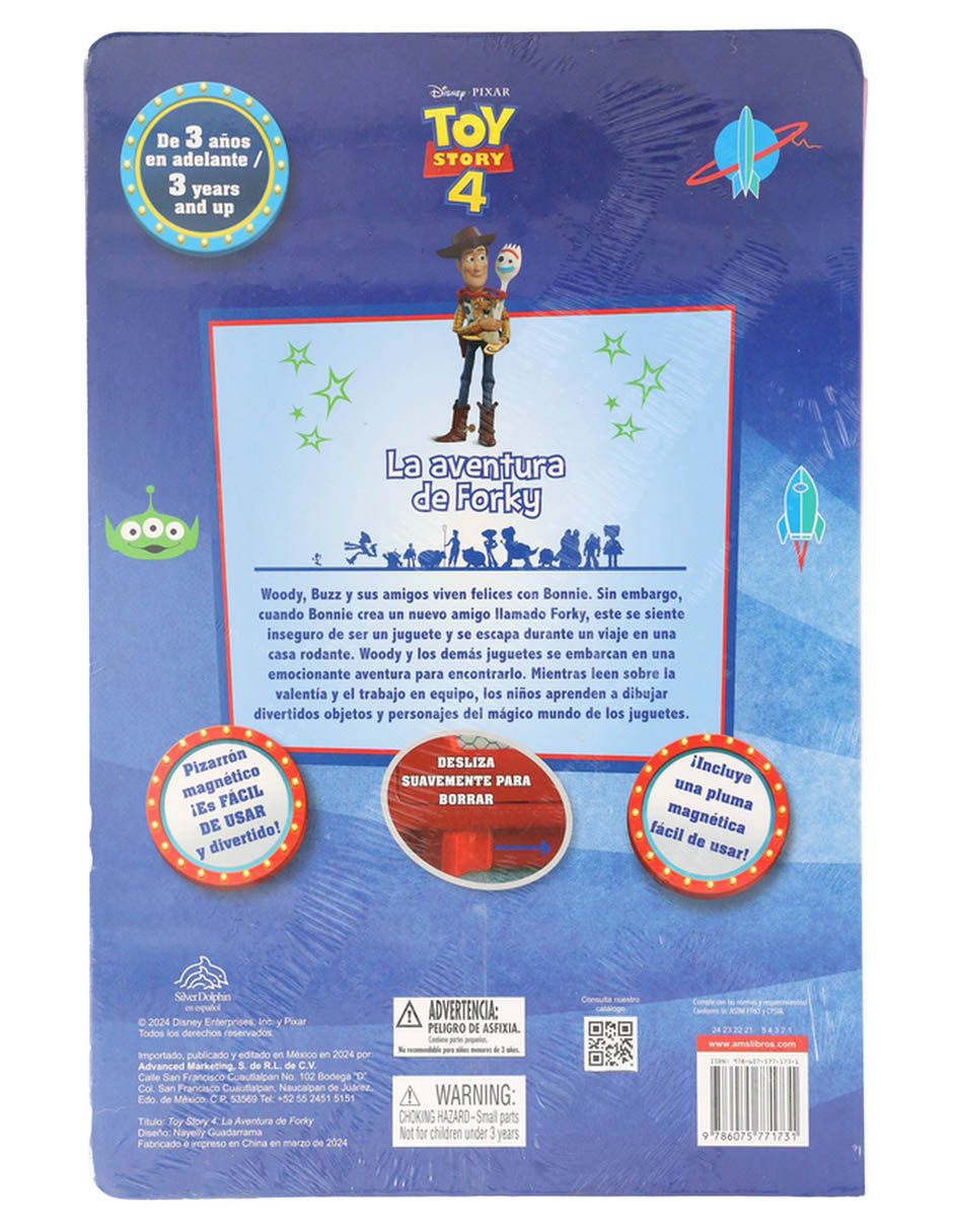 Pizarron magnetico: disney toy story 4 la aventura de forky de silver dolphin Pizarron magnetico: disney toy story 4 la aventura de forky de silver dolphin