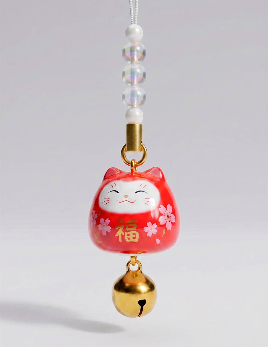 COLGANTE DE LUCKY CAT DARUMA COLGANTE DE LUCKY CAT DARUMA