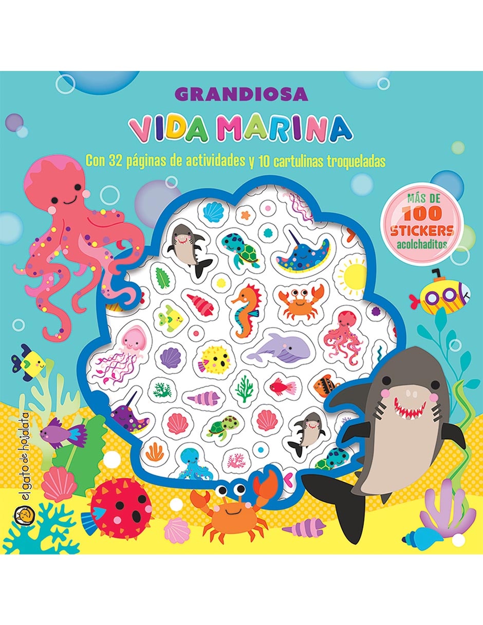 Libro Super Actividades Alcolchaditas: Grandiosa Vida Marina de EDITORIAL GUADAL