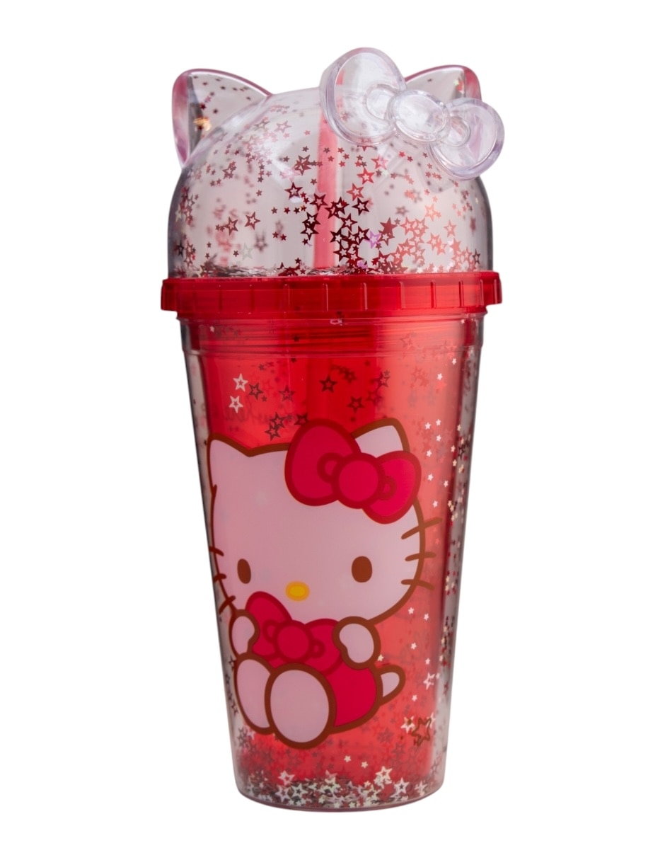 Vaso con tapa y popote Regalos Siglo XXI Hello Kitty