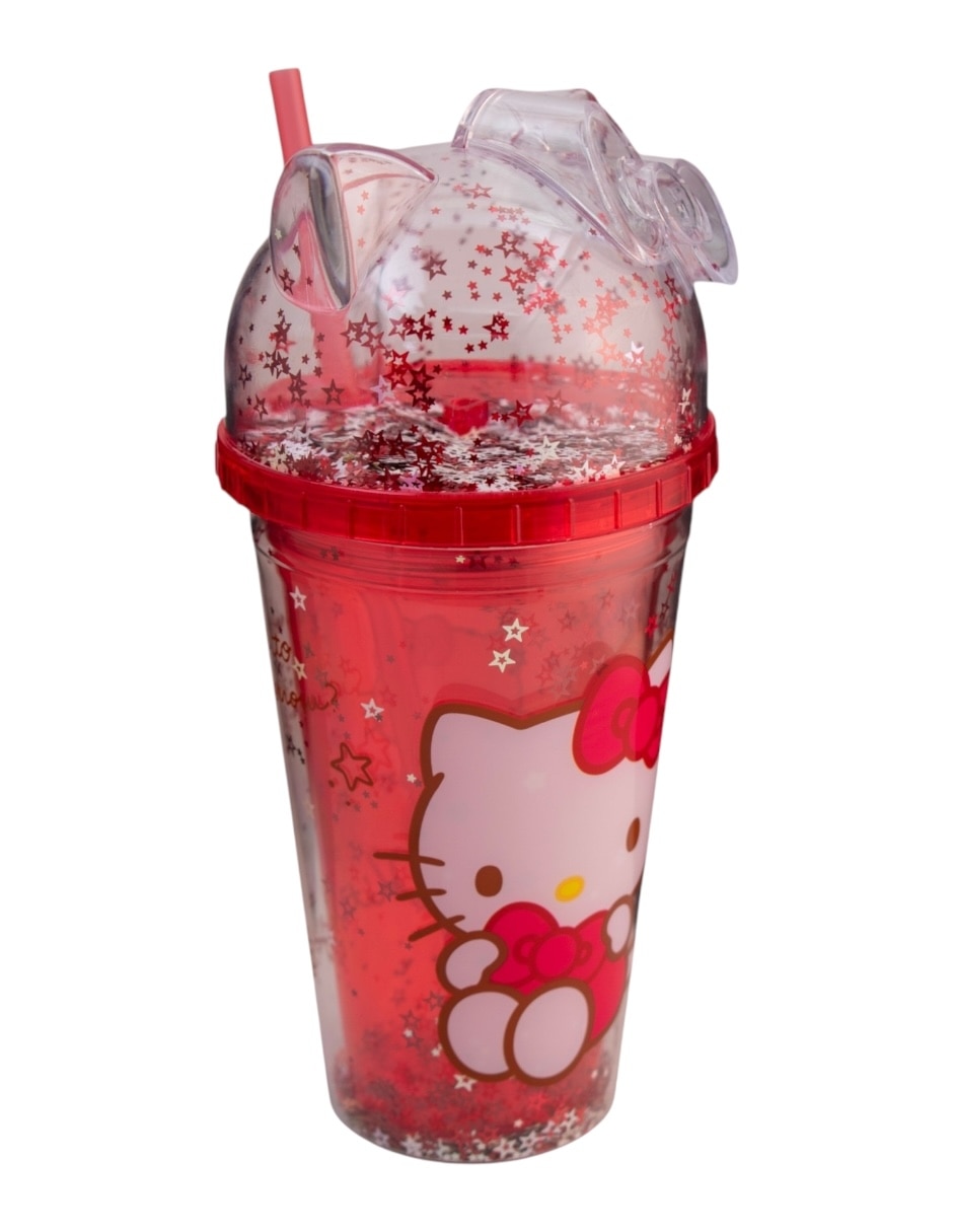 Vaso con tapa y popote Regalos Siglo XXI Hello Kitty