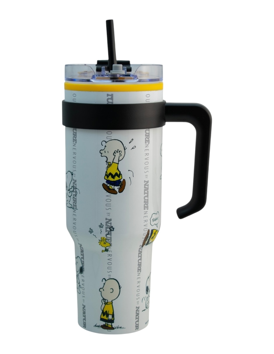 Termo de acero inoxidable Snoopy con tapa rosca 1