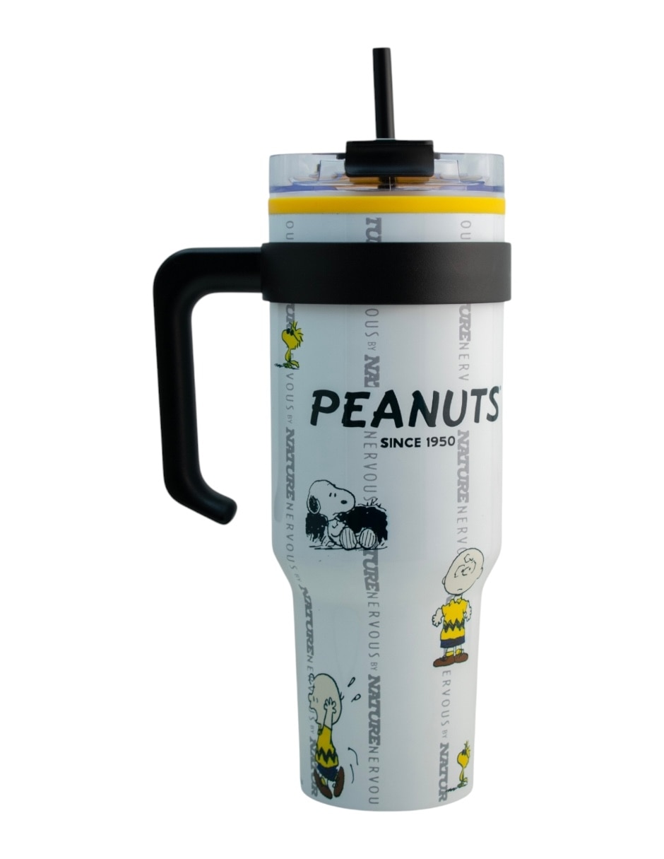 Termo de acero inoxidable Snoopy con tapa rosca 2