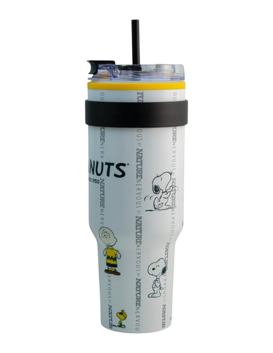 Termo de acero inoxidable Snoopy con tapa rosca 3