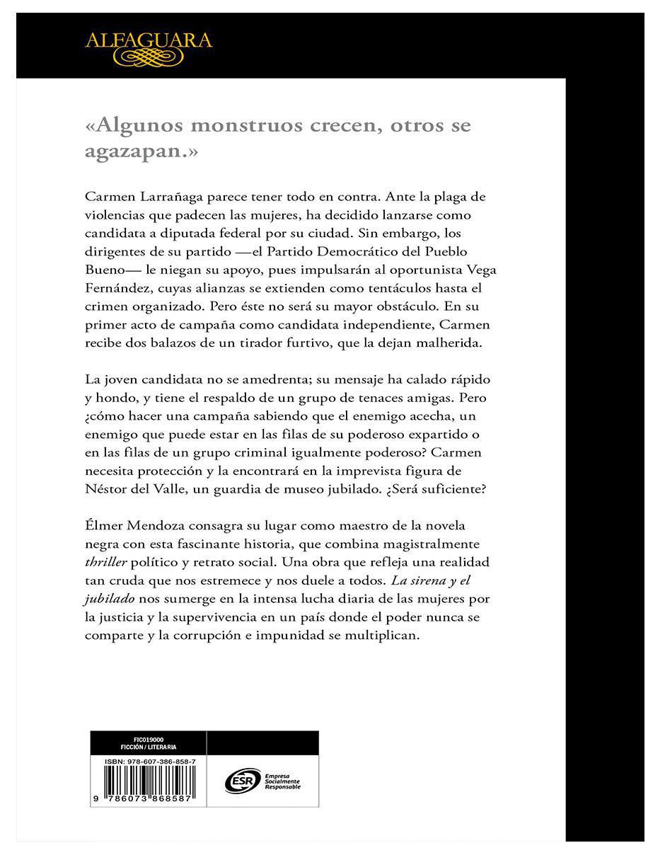 Libro Libro La Sirena Y El Jubilado de Élmer Mendoza 2