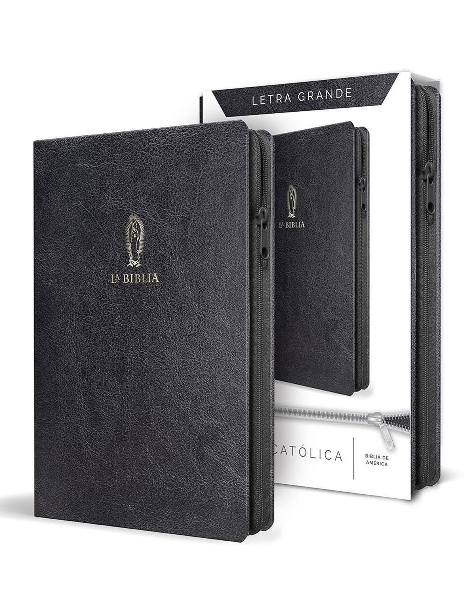 Libro Biblia Católica letra y tamaño grande de Biblia de América 1