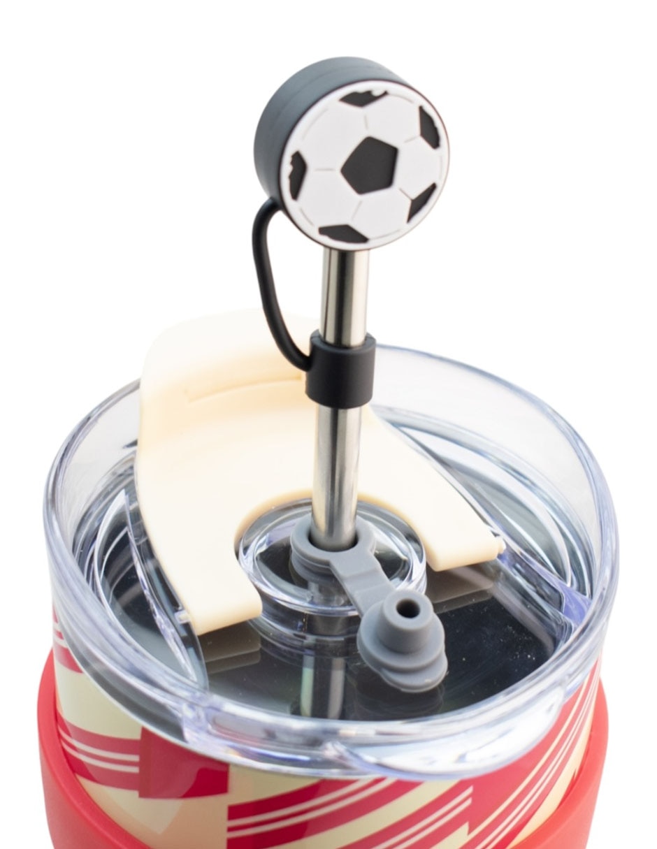 Termo de acero inoxidable Snoopy Mundial con tapa rosca 3