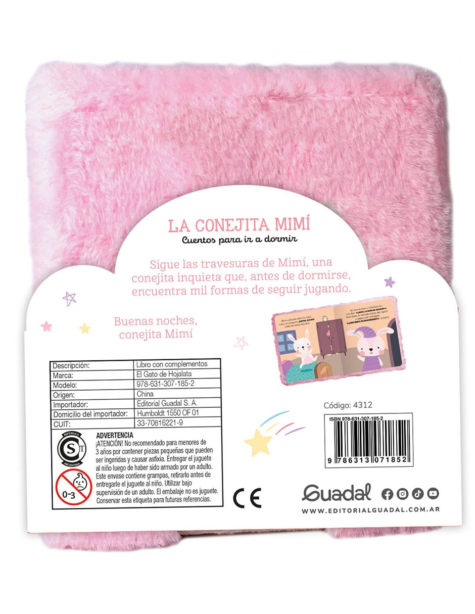 Libro Cuentos para ir a dormir: La Conejita Mimi Editorial Guadal 2