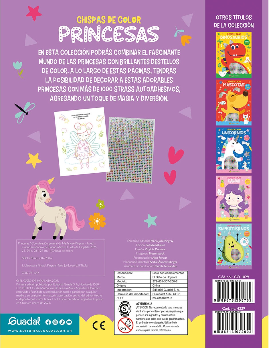 Libro Princesas Chispas De Color De Editorial Guadal Libro Princesas Chispas De Color De Editorial Guadal