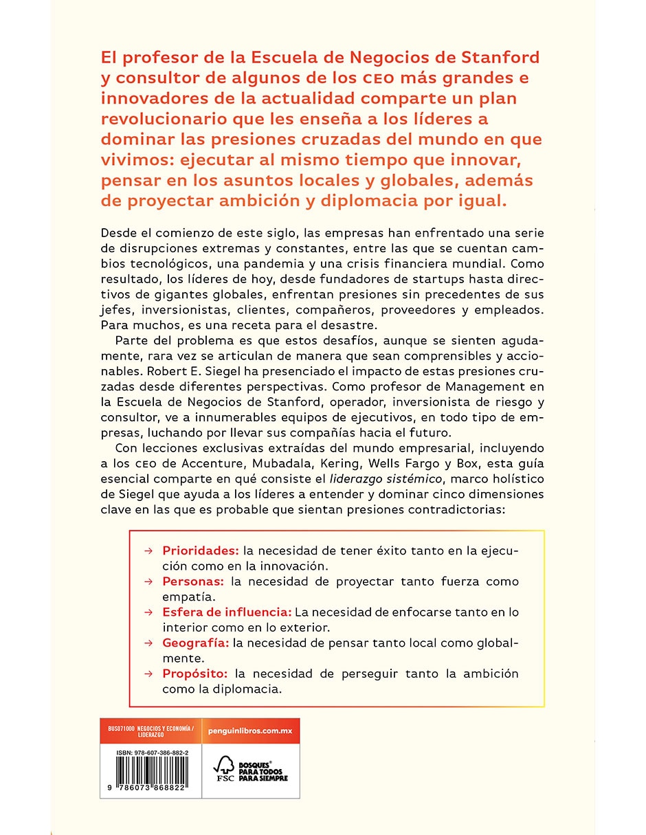 Libro El Líder Sistémico De Robert E. Siegel Libro El Líder Sistémico De Robert E. Siegel