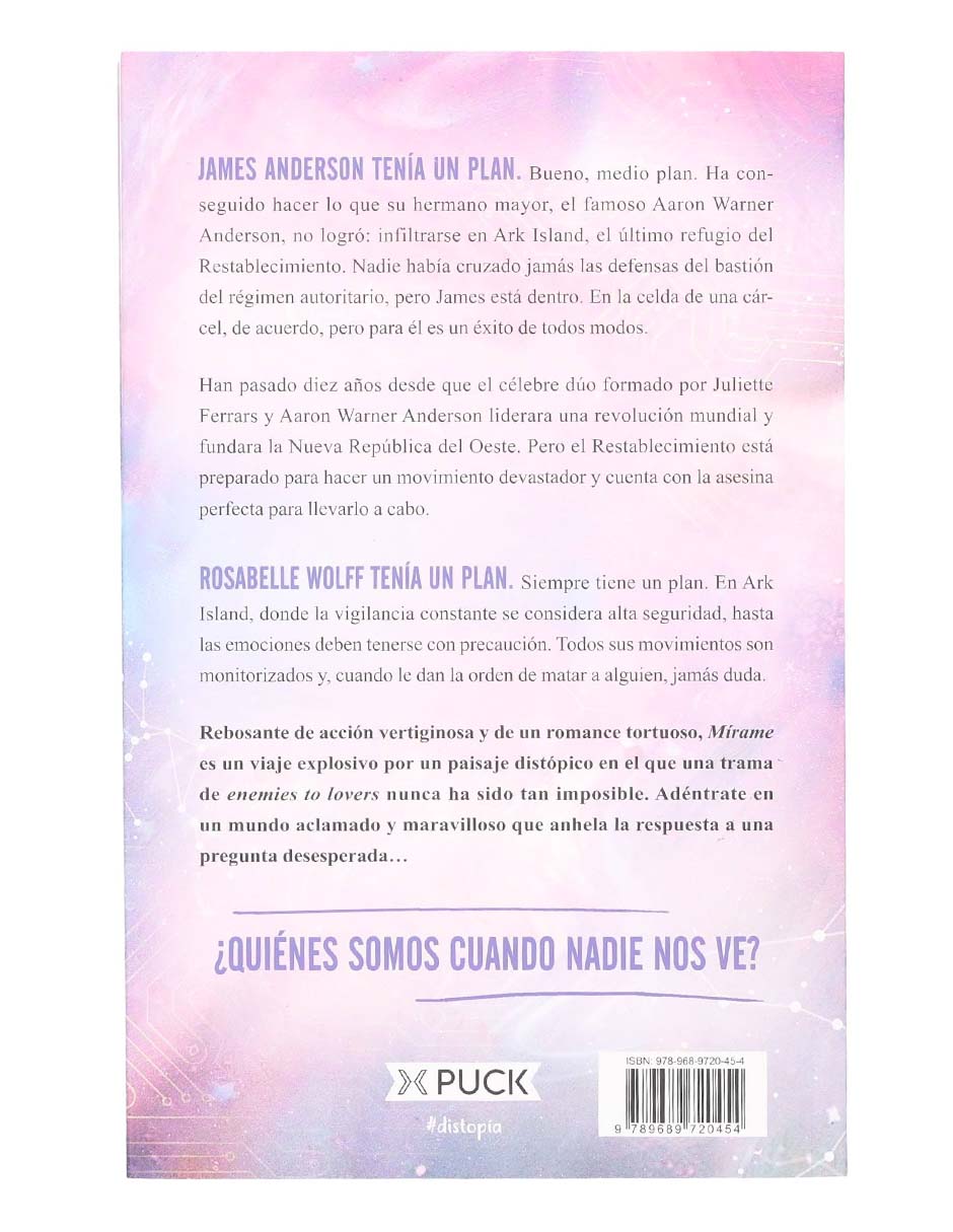 Libro Mírame de la Saga Destrózame: La Nueva República de Tahereh Mafi