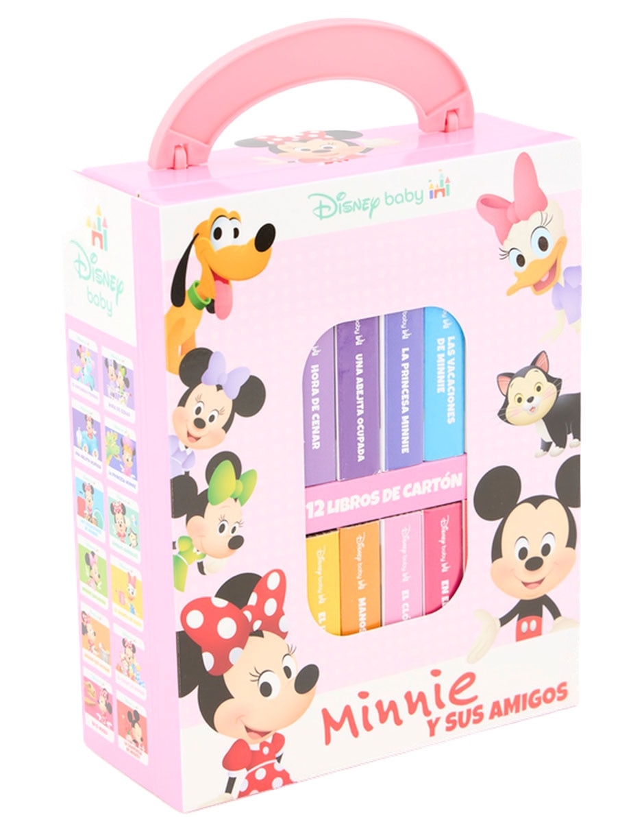 Estuche con libros Mi Primera Biblioteca Disney Baby Minnie y sus amigos de Pi Kids 3