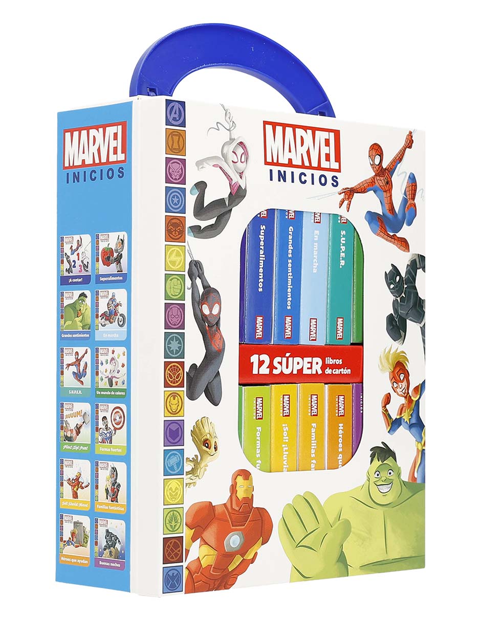 Estuche con libros Marvel Inicios de Pi Kids