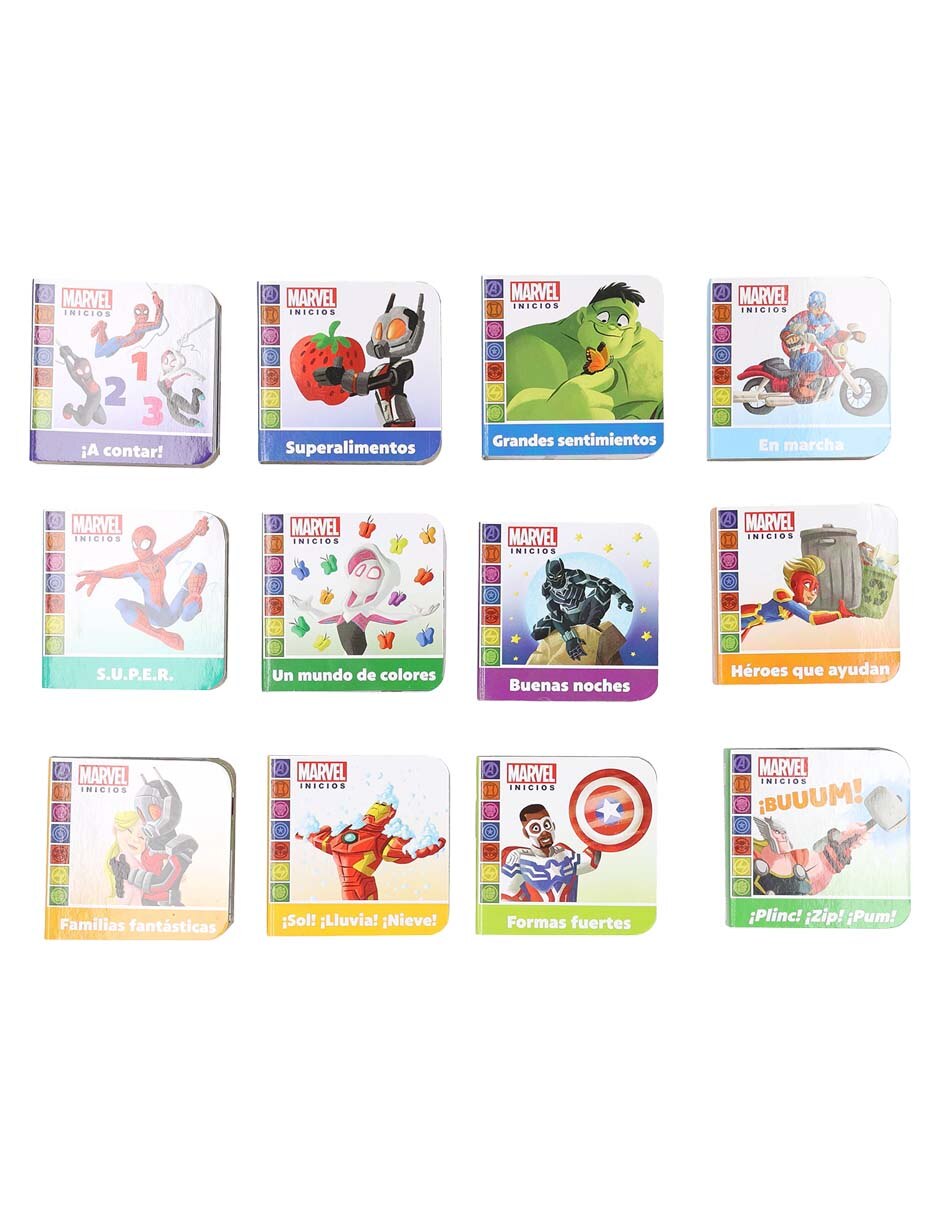 Estuche con libros Marvel Inicios de Pi Kids