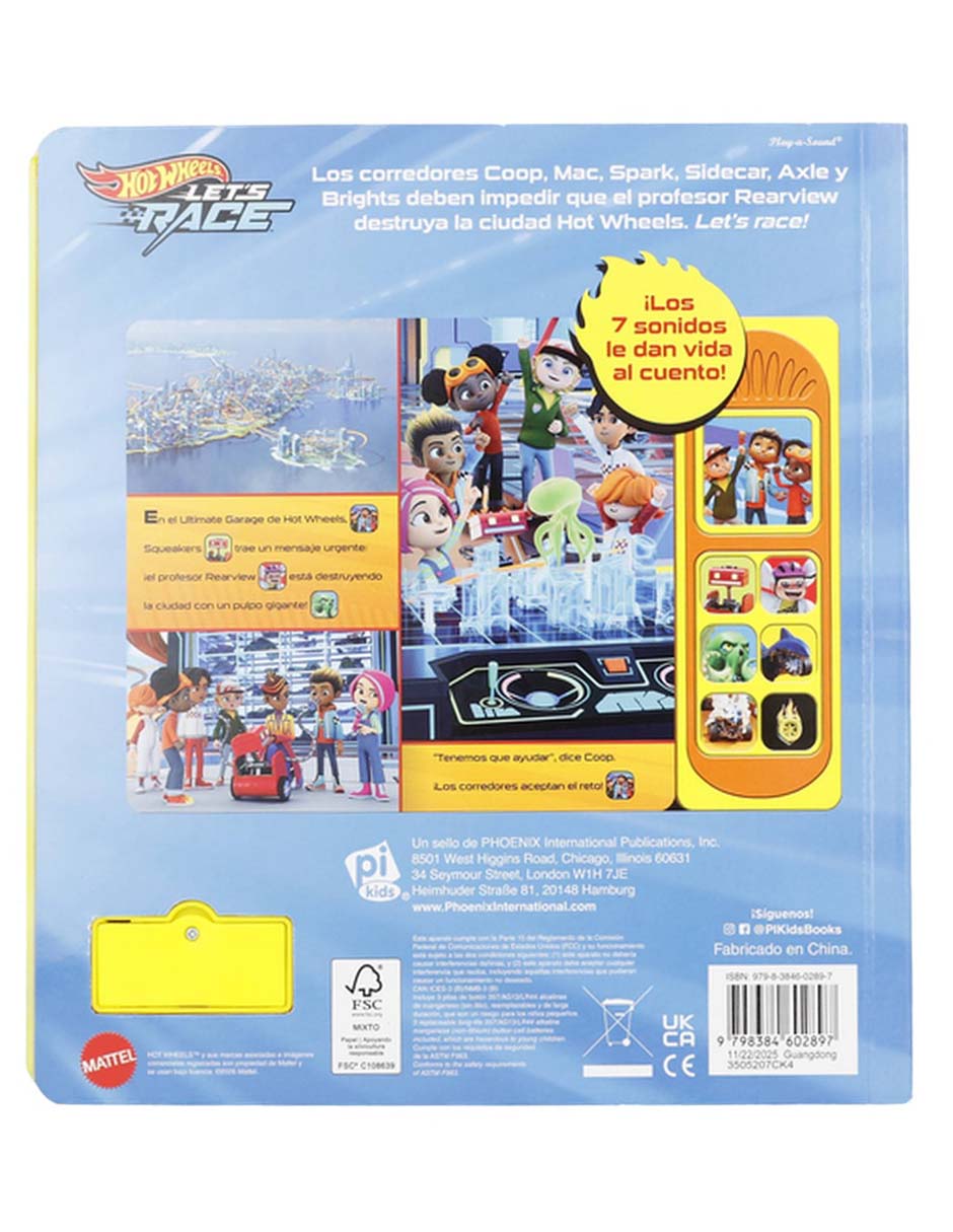 Libro Hot Wheels Let's Race ¡Vamos Hot Wheels! de Pi Kids