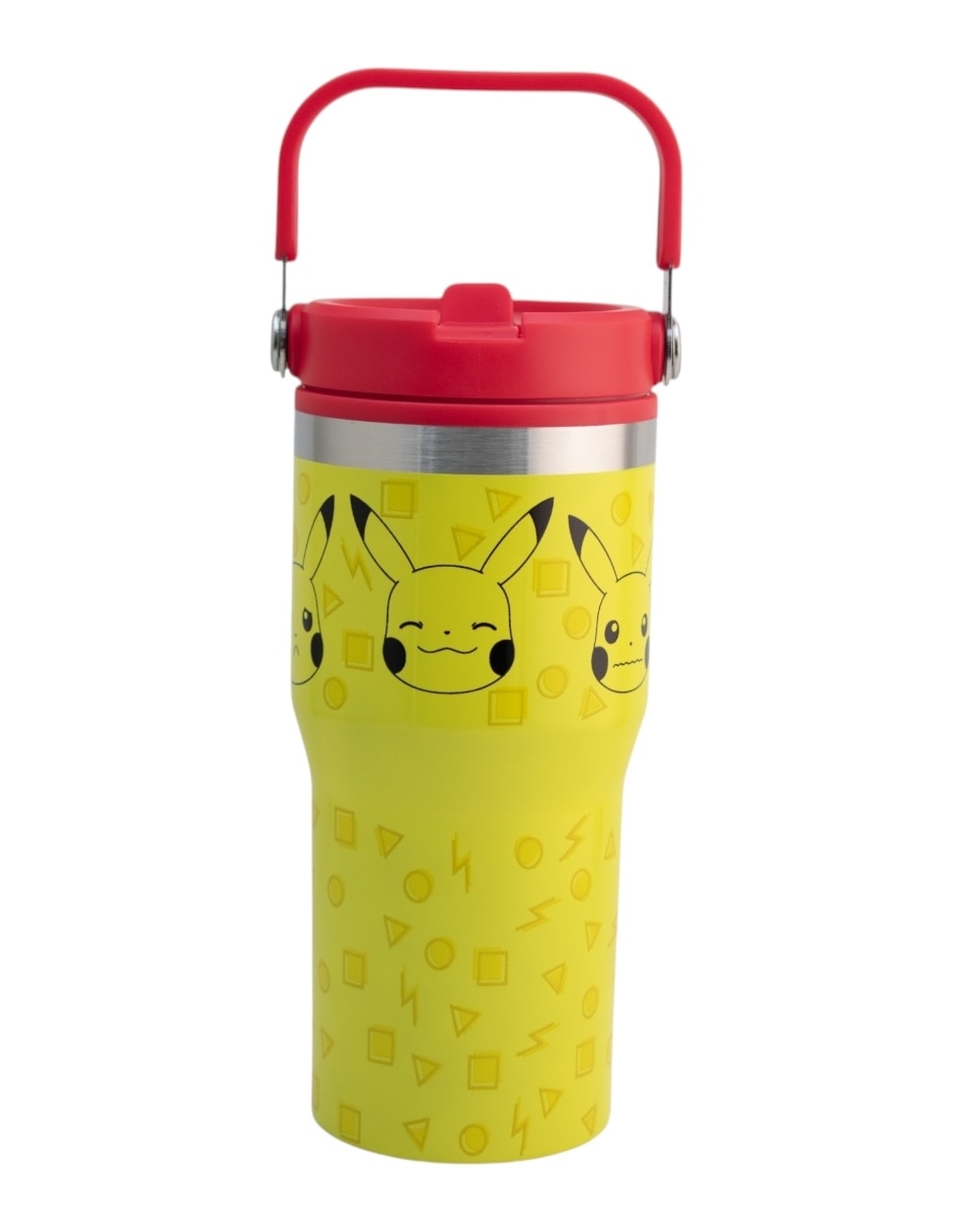 Termo de acero inoxidable pokémon con tapa rosca 650 ml Termo de acero inoxidable pokémon con tapa rosca 650 ml