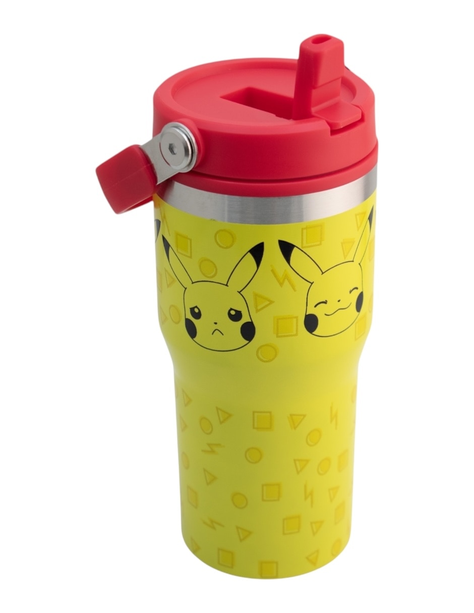 Termo de acero inoxidable pokémon con tapa rosca 650 ml 5