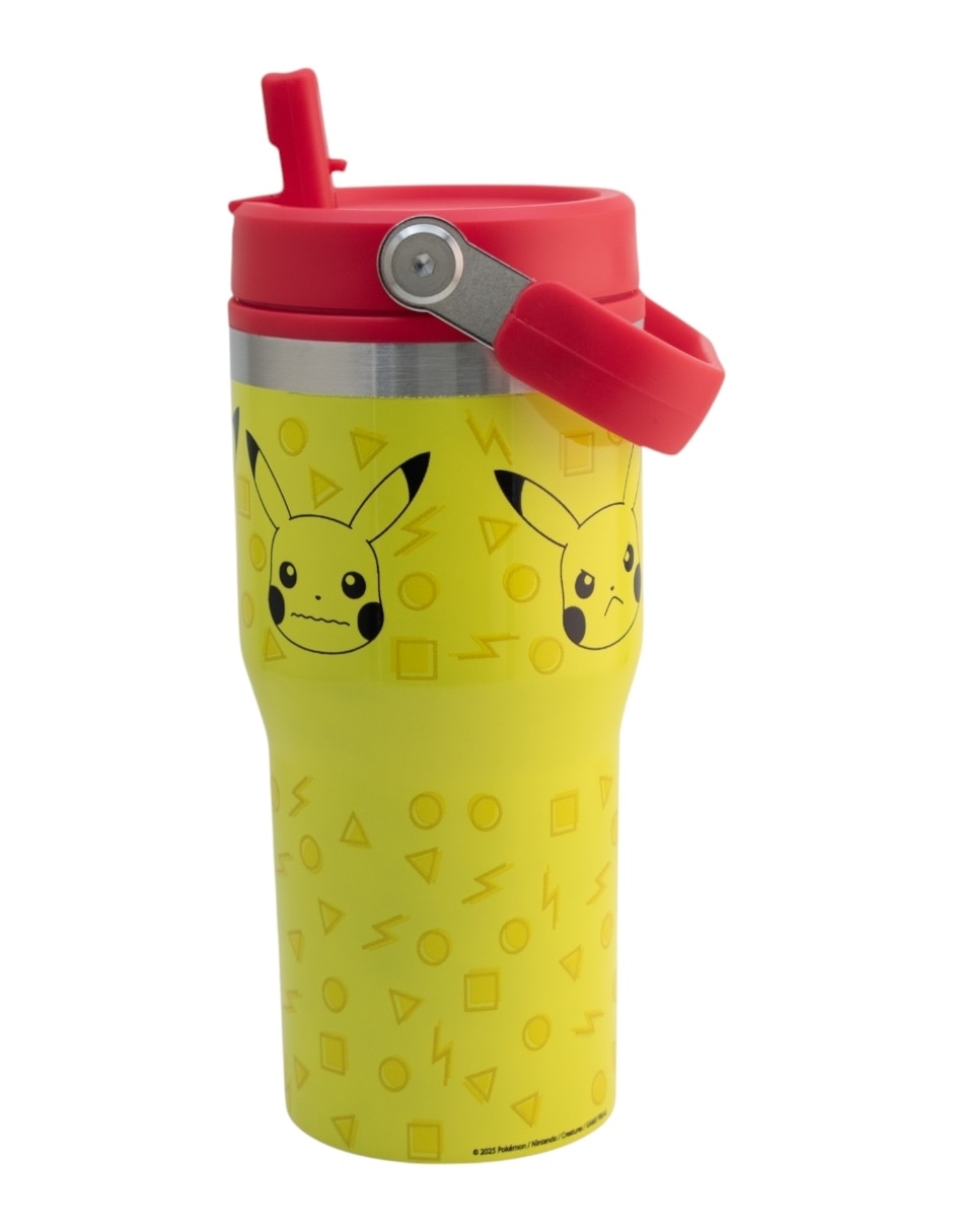 Termo de acero inoxidable pokémon con tapa rosca 650 ml 4
