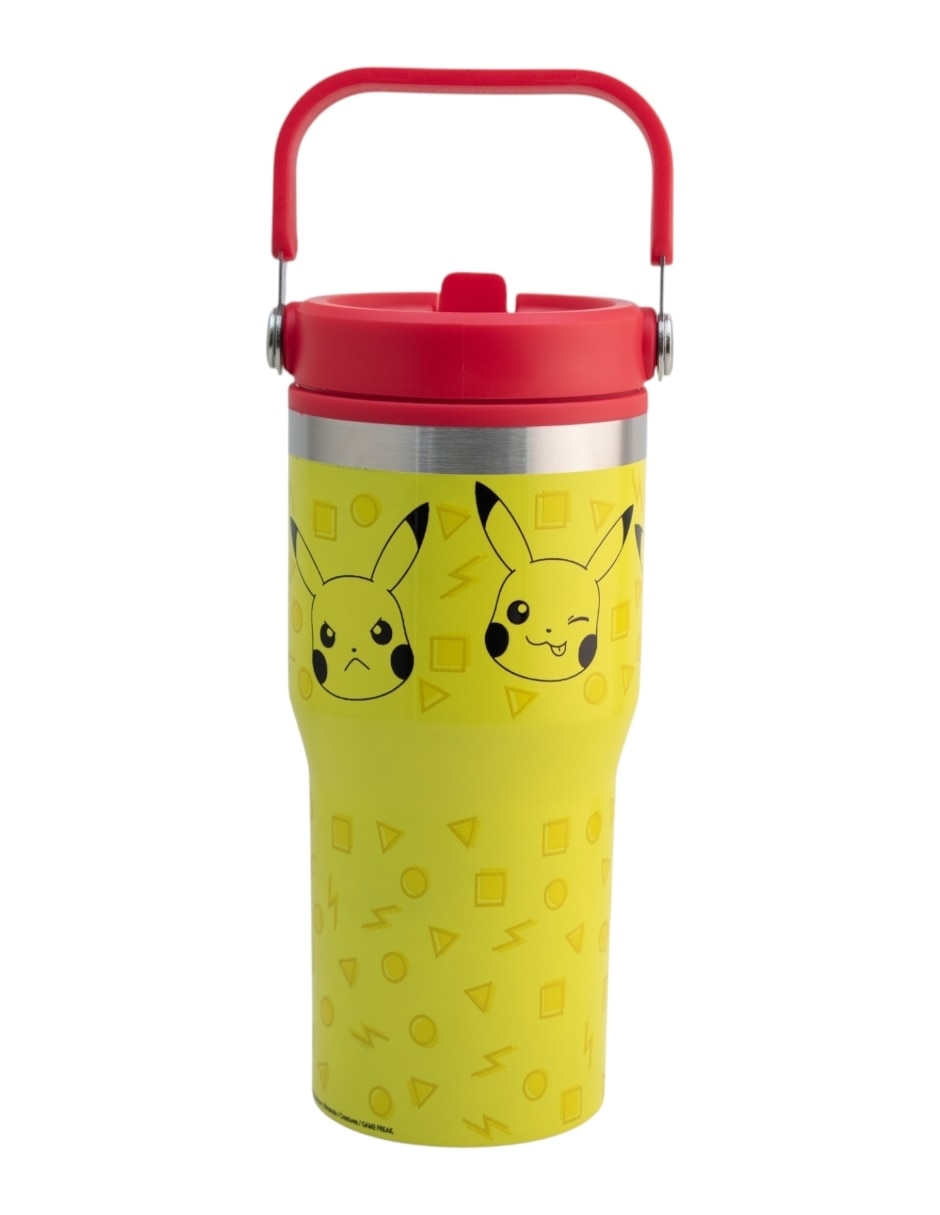 Termo de acero inoxidable pokémon con tapa rosca 650 ml 3