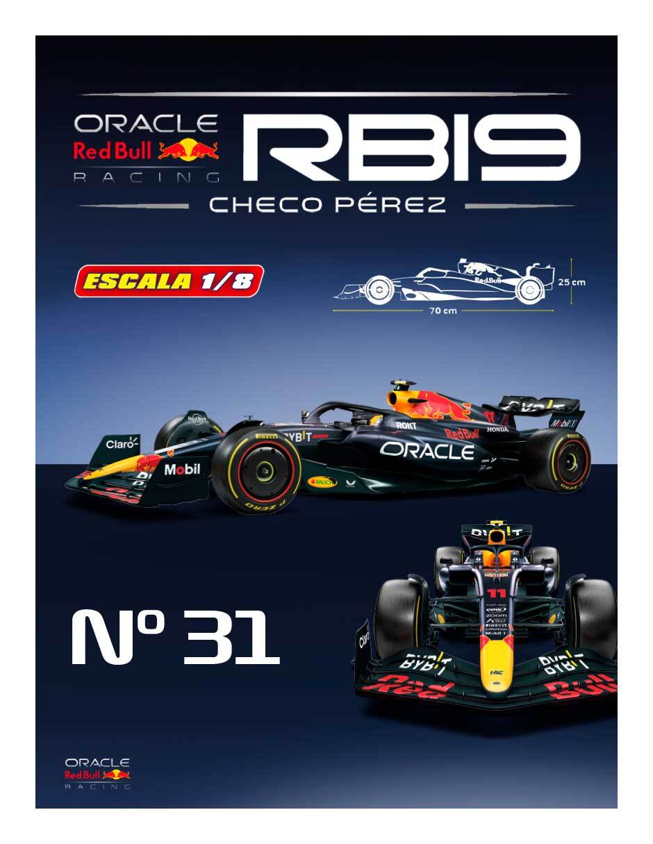 Coleccionable Red Bull F1 RB19 no. 31