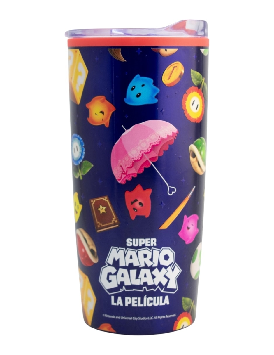 Termo 'de' acero inoxidable mario bros 'con tapa' a presión 500 ml Termo 'de' acero inoxidable mario bros 'con tapa' a presión 500 ml