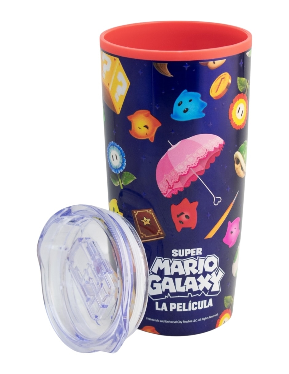 Termo "de" acero inoxidable mario bros "con tapa" a presión 500 ml 5
