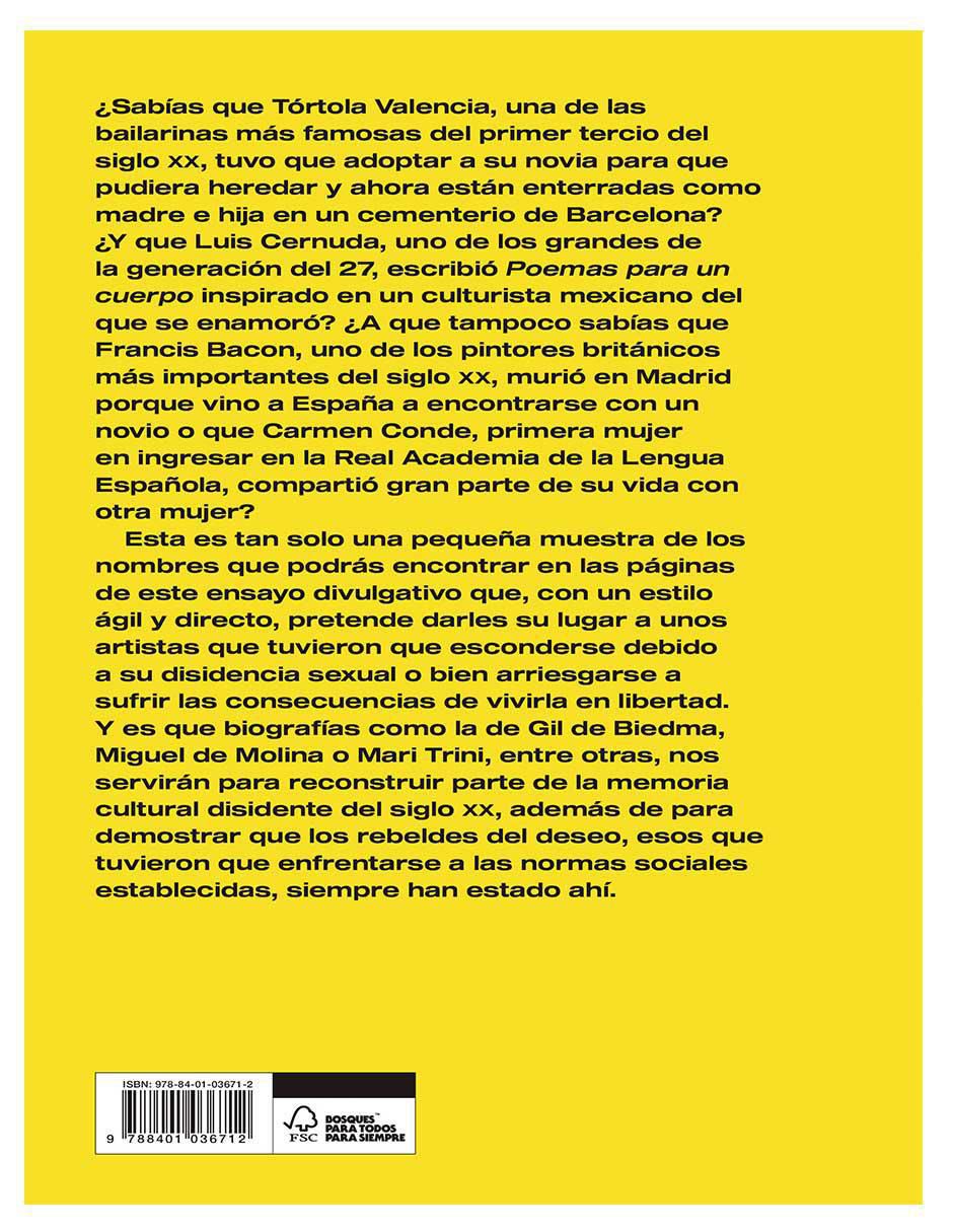 Libro Rebeldes Del Deseo Barea LGTB de Plaza & Janés 3